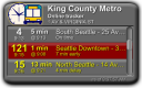 King County Metro Tracker widget